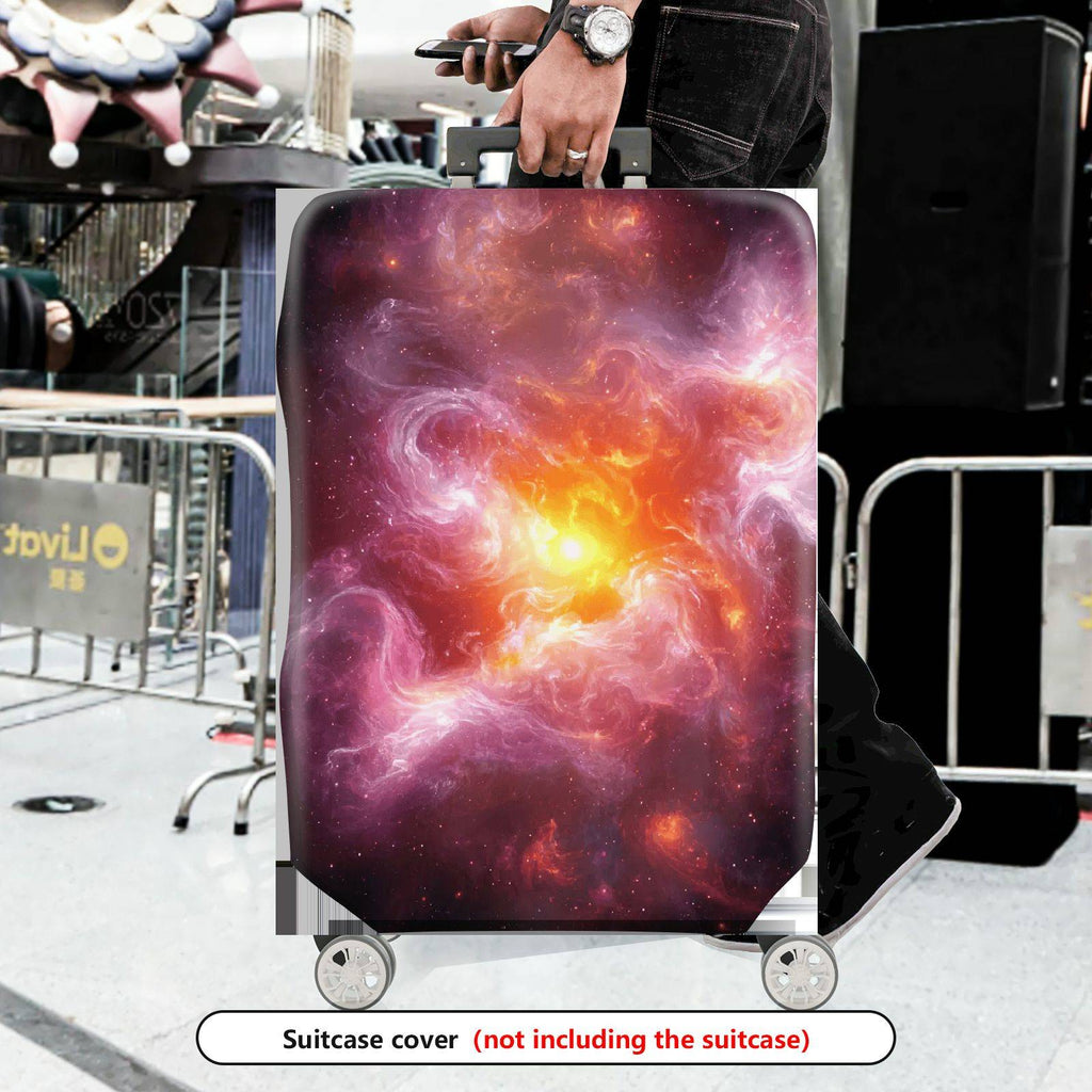 1-Piece Galactic Cosmic Star Nebula Universe Space  Suitcase Luggage Cover, Stretch Protective Sleeve
