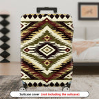 1-Piece Geometric Ethnic Tribal Southwestern Aztec  Suitcase Luggage Cover, Stretch Protective Sleeve