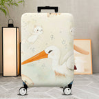 1-Piece Animal Fish Cat Crane Watercolor  Suitcase Luggage Cover, Stretch Protective Sleeve