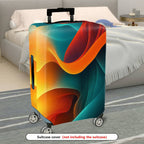 1-Piece Abstract Colorful Vibrant Artistic Modern Energetic  Suitcase Luggage Cover, Stretch Protective Sleeve