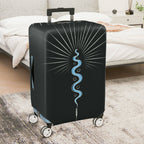 1-Piece Elegant Cosmic Energy Serpent Spiritual Abstract  Suitcase Luggage Cover, Stretch Protective Sleeve