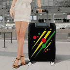 1-Piece Dots Stripes Abstract Colorful Geometric  Suitcase Luggage Cover, Stretch Protective Sleeve