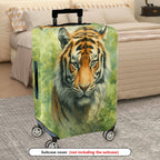 1-Piece Animal Jungle Wildlife Nature Art Tiger  Suitcase Luggage Cover, Stretch Protective Sleeve