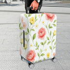 1-Piece Floral Spring Summer Vibrant Colorful Nature  Suitcase Luggage Cover, Stretch Protective Sleeve