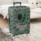 1-Piece Alien  Space Outer World Cosmic  Suitcase Luggage Cover, Stretch Protective Sleeve