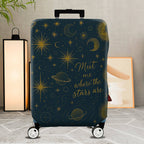 1-Piece Starry Night Cosmic Astral Universe Astronomy  Suitcase Luggage Cover, Stretch Protective Sleeve