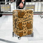 1-Piece Adventure Cat Nature Fun Playful  Suitcase Luggage Cover, Stretch Protective Sleeve