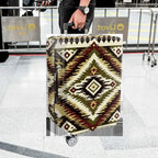 1-Piece Geometric Ethnic Tribal Southwestern Aztec  Suitcase Luggage Cover, Stretch Protective Sleeve