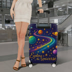 1-Piece Planet Star Galaxy Universe Cosmic Astronomy  Suitcase Luggage Cover, Stretch Protective Sleeve