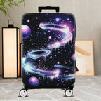 1-Piece Galaxy Starry Sky Planets Space Cosmic  Suitcase Luggage Cover, Stretch Protective Sleeve